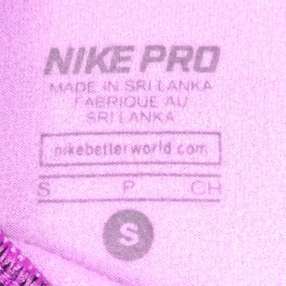 NIKE PRO-Dri-Fit Girl's Long Sleeve Side Neck 1/4 Zip Top-SIZE SMALL-Purple-Kids - Picture 6 of 14
